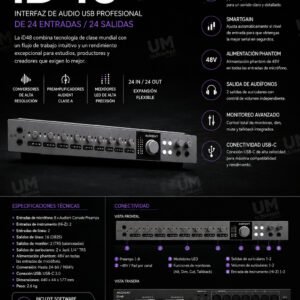 Audient iD48 – Interfaz de audio USB-C