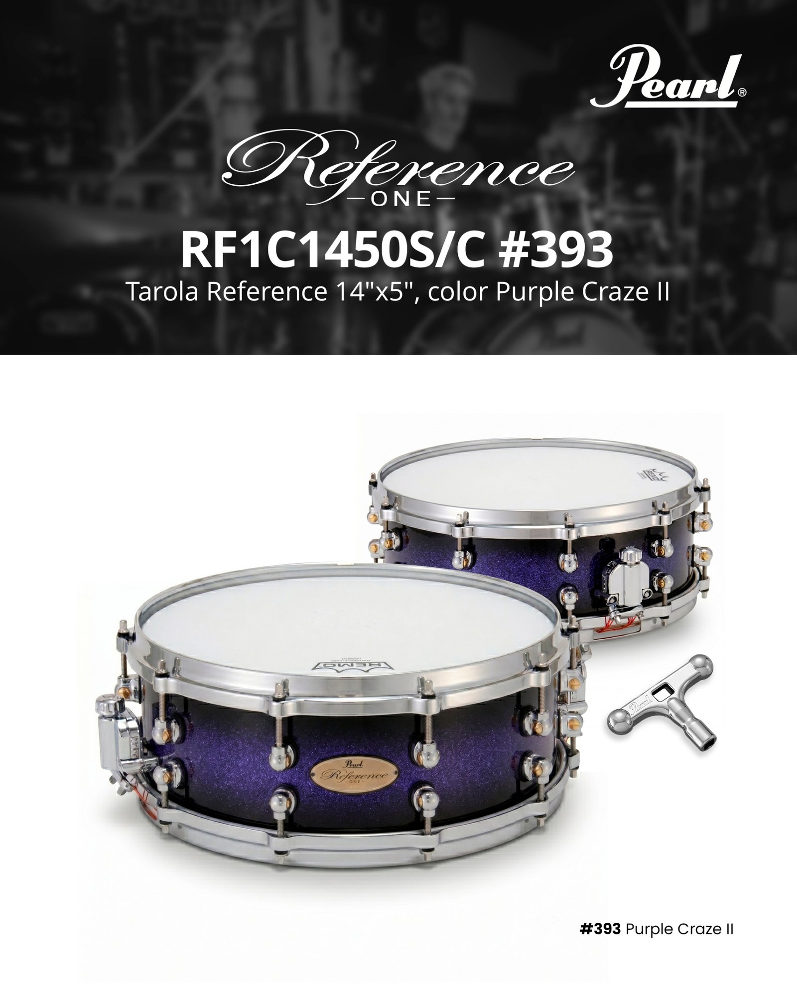 Tarola reference 14"x5" color purpura RF1C1450S/C #393