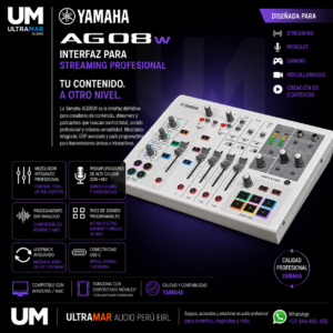 Yamaha AG08W Disponible en Ultramar Audio Perú