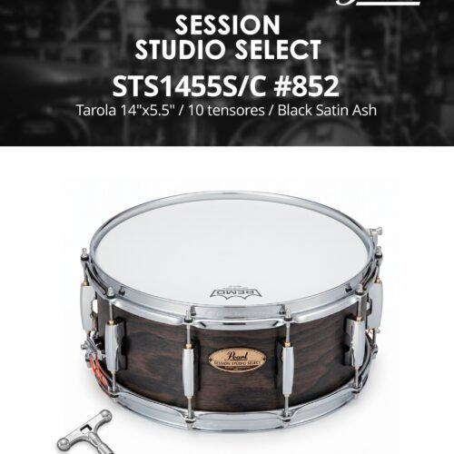 Session studio select STS1455S/C #852 pearl Tarola 14"5.5" / 10 tensores / negro satinado