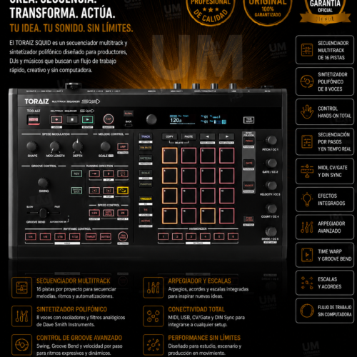 Pioneer DJ TORAIZ SQUID  Secuenciador multipista