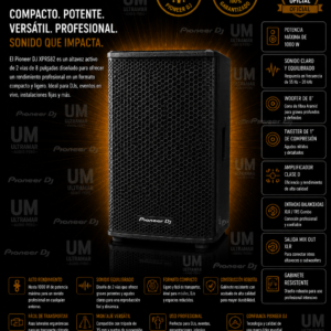 Pioneer DJ XPRS82 Altavoz activo de 8 pulgadas