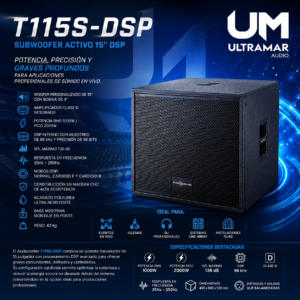 AC PRO T115S - DSP SUBWOOFER ACTIVO 15 DSP