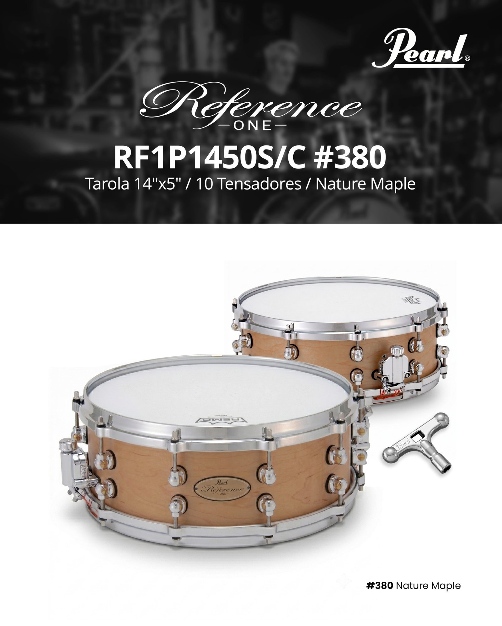 Pearl Reference One RF1P1450S/C #380 Nature Maple