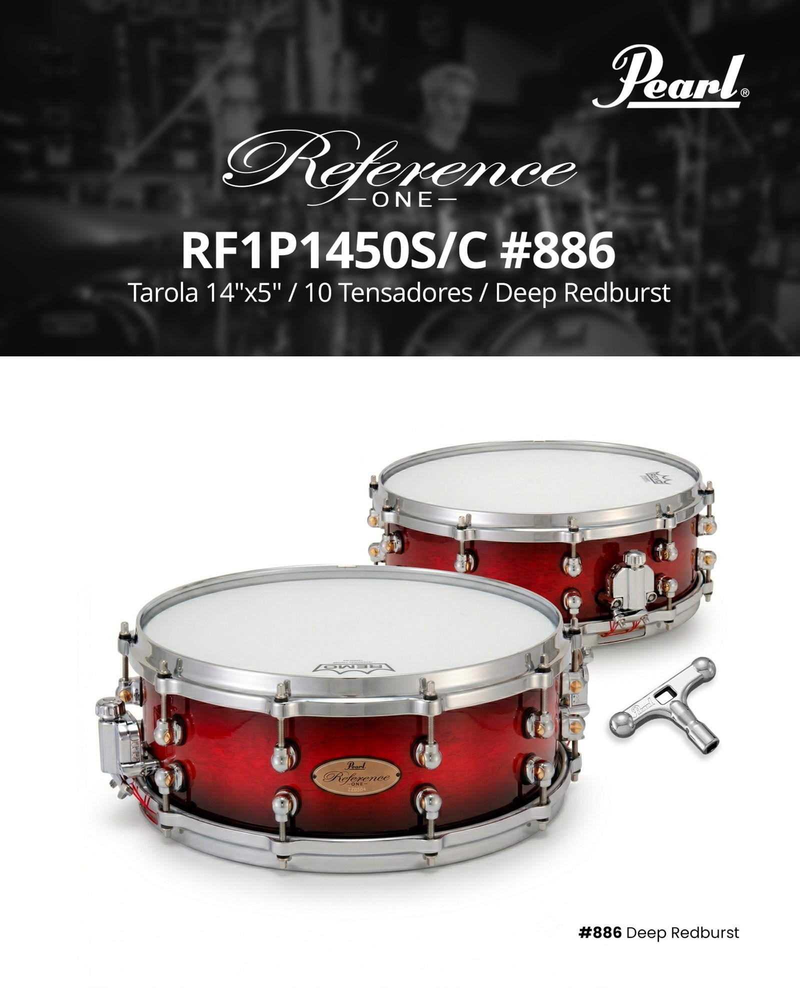 Pearl Reference One RF1P1450S/C #886 Deep Redburst