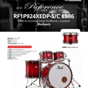 Pearl Reference One RF1P924XEDP-S/C #886 Deep Redburst