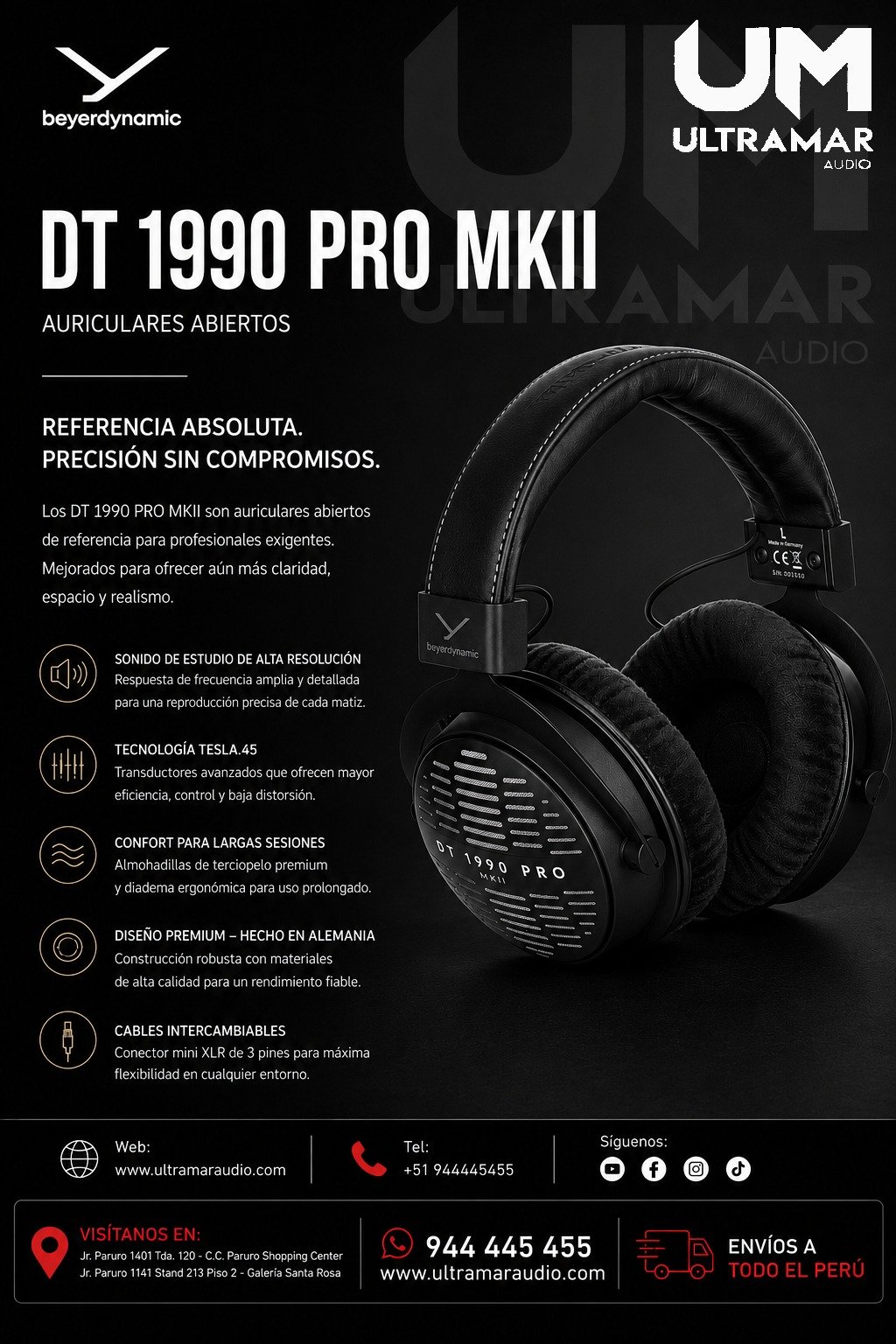 Beyerdynamic DT 1990 Pro MKII – Auriculares abiertos