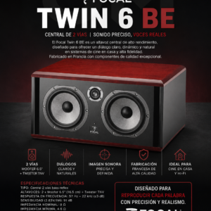 Focal Twin6 Be – Monitor Activo de Estudio de 3 Vías (Precio por Unidad)