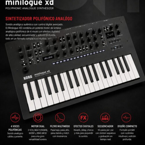 KORG MINILOGUE-XD   SINTETIZADOR POLIFONICO ANALOGO