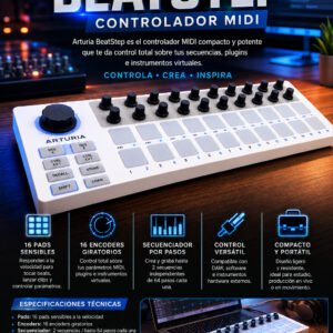 Arturia BeatStep – Controlador Pad MIDI y Secuenciador por Pasos Analógico / Digital