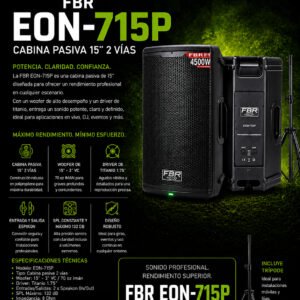FBR EON 715P – Cabina Pasiva Profesional de 15" y 4500W