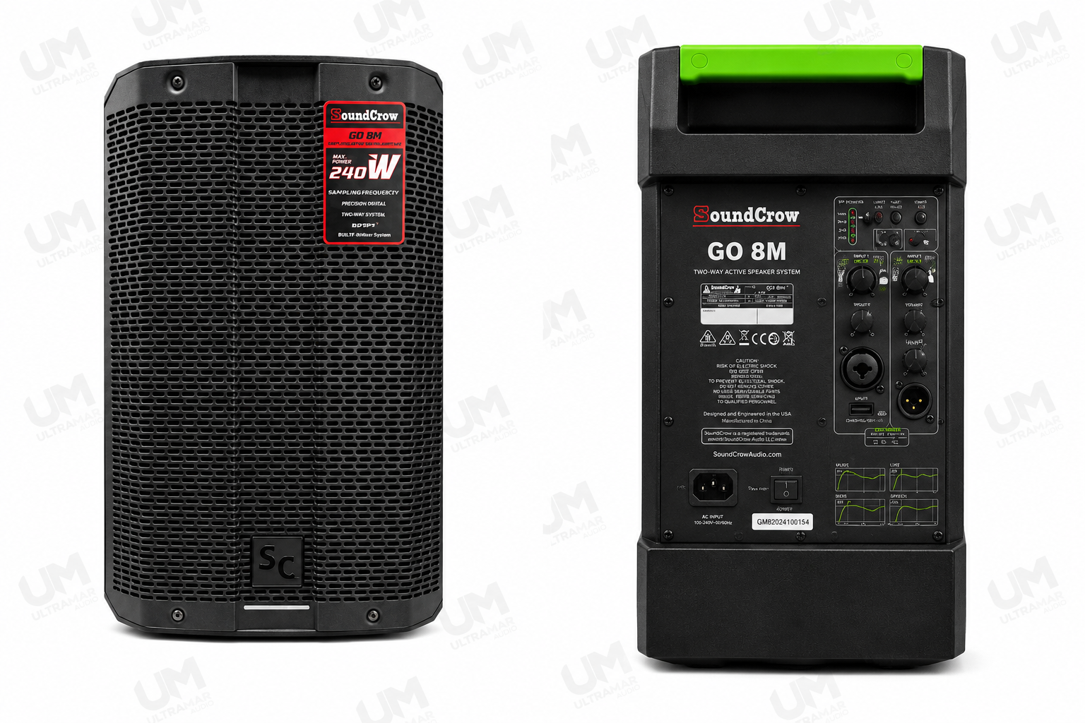 SoundCrow GO8M | Parlante Activo Portátil 8" 240W Bluetooth