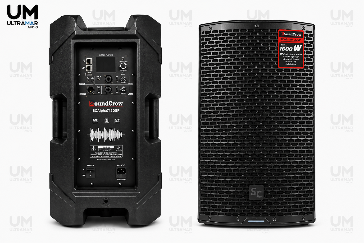 SoundCrow SCAlpha712DSP Parlante Activo Profesional 12" 600W RMS DSP 1