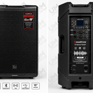 SoundCrow SCAlpha715DSP parlante activo profesional de 15 pulgadas con DSP, amplificación Clase D y potencia de 750W RMS.