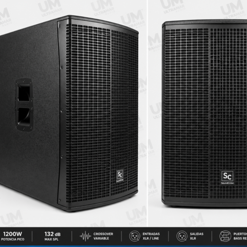 SoundCrow SCNX918DSP Subwoofer Activo Profesional 18" DSP 2000W Peak.