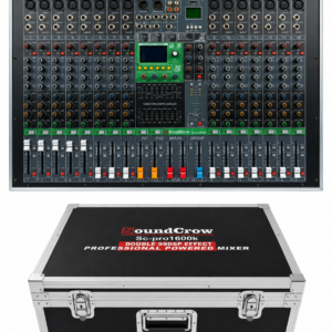 SoundCrow SC-PRO1600K Consola Amplificada Profesional con DSP