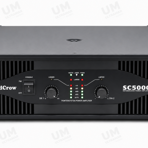 SoundCrow SC5000 Amplificador Profesional de Potencia de 2 Canales