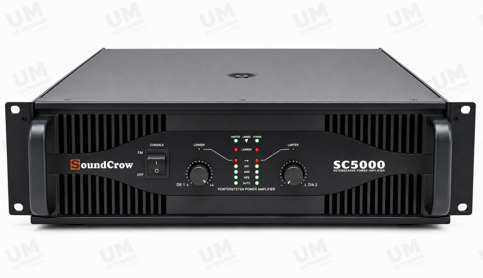 SoundCrow SC5000 Amplificador Profesional de Potencia de 2 Canales