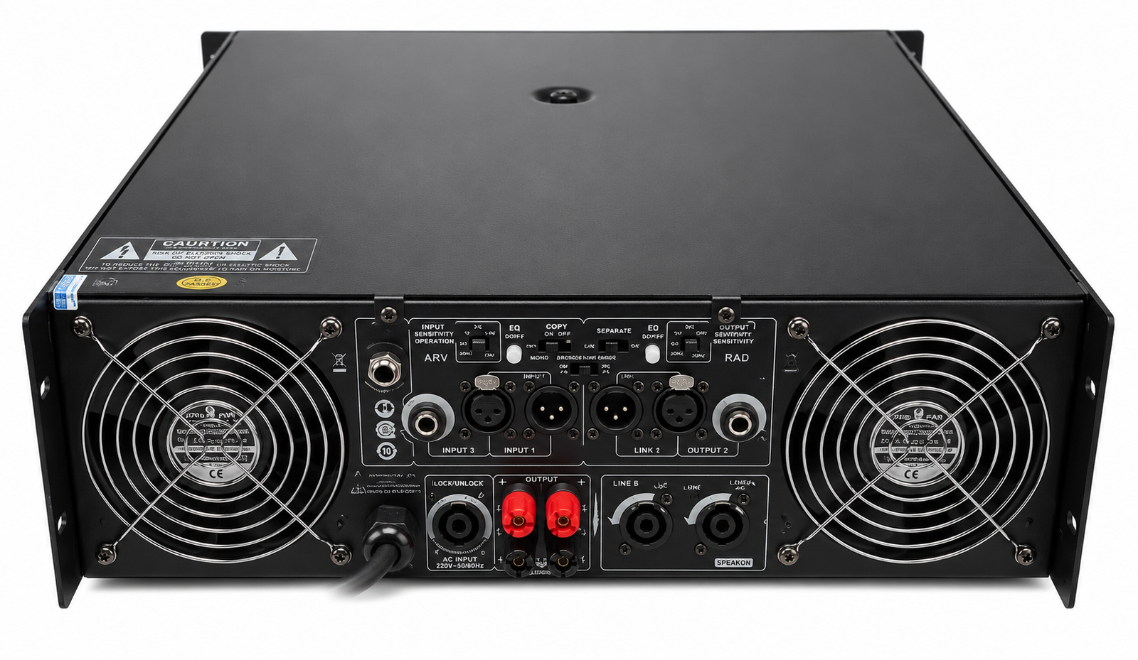 SoundCrow SC4000 Amplificador Profesional de Potencia de 2 Canales.