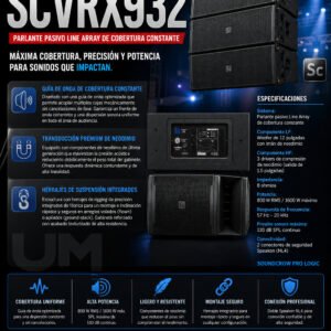 SoundCrow SCVRX932 – Sistema Line Array de Curvatura Constante 12"