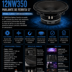 EIGHTEEN SOUND 12NW350 | Parlante de Ferrita 12″