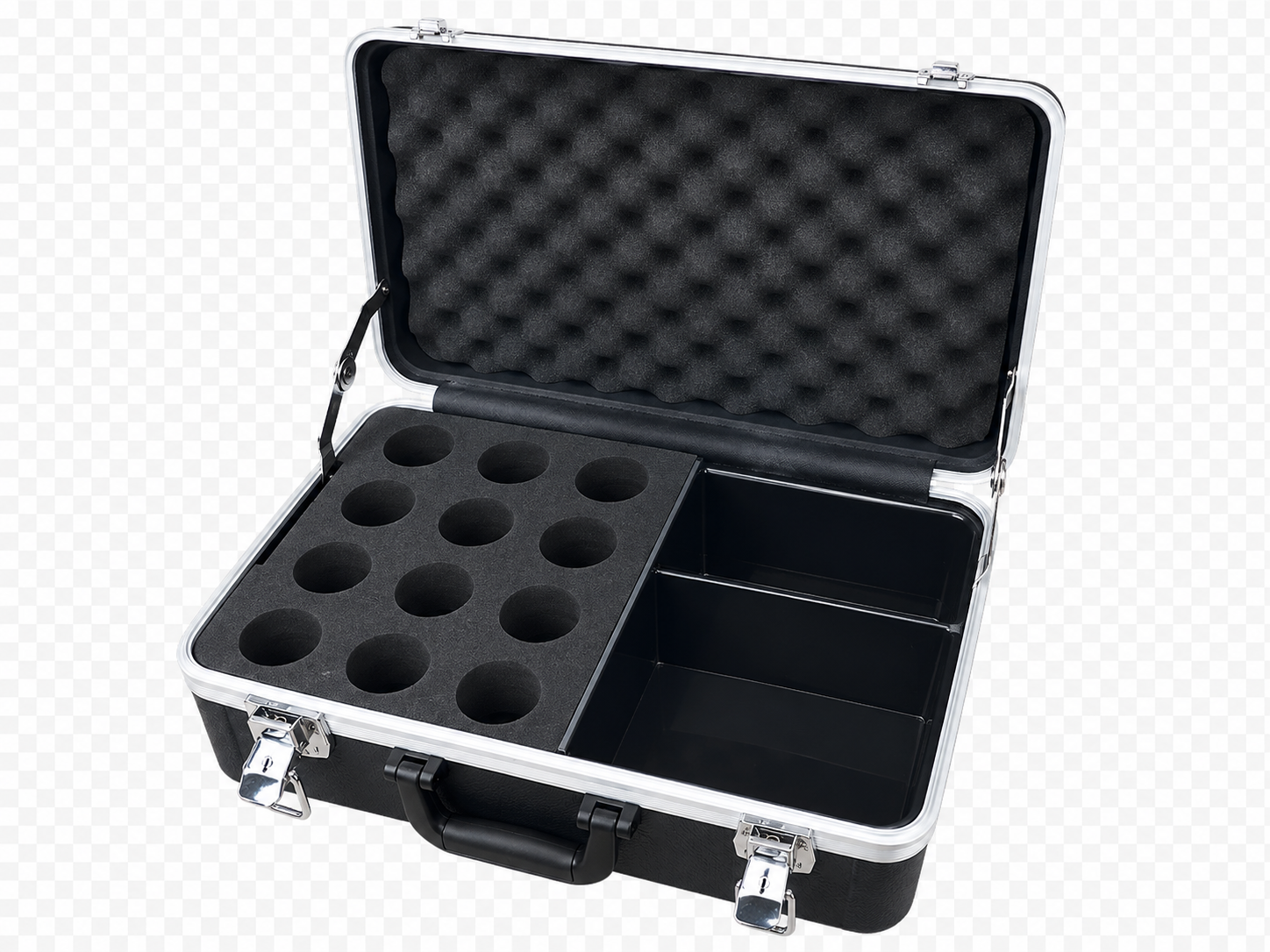 L&N-AUDIO LN-MIC/AL – Case de Protección en ABS para 12 Micrófonos Alámbricos - Imagen 3