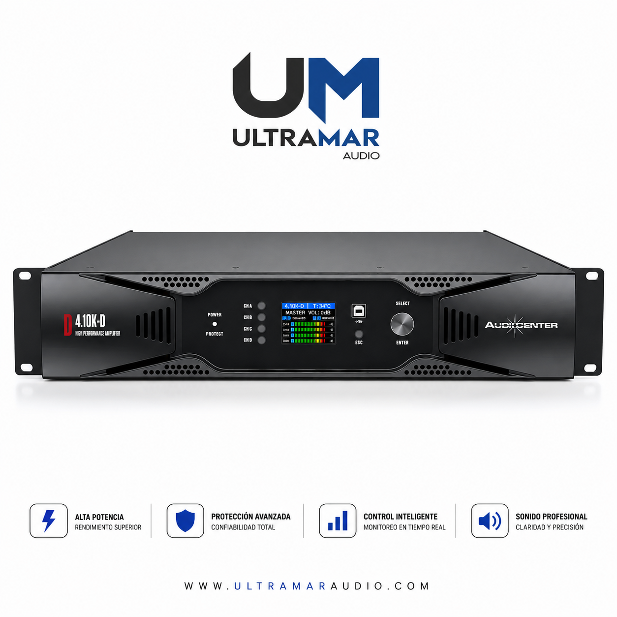 Audiocenter D4.10K-D | Amplificador de Potencia
