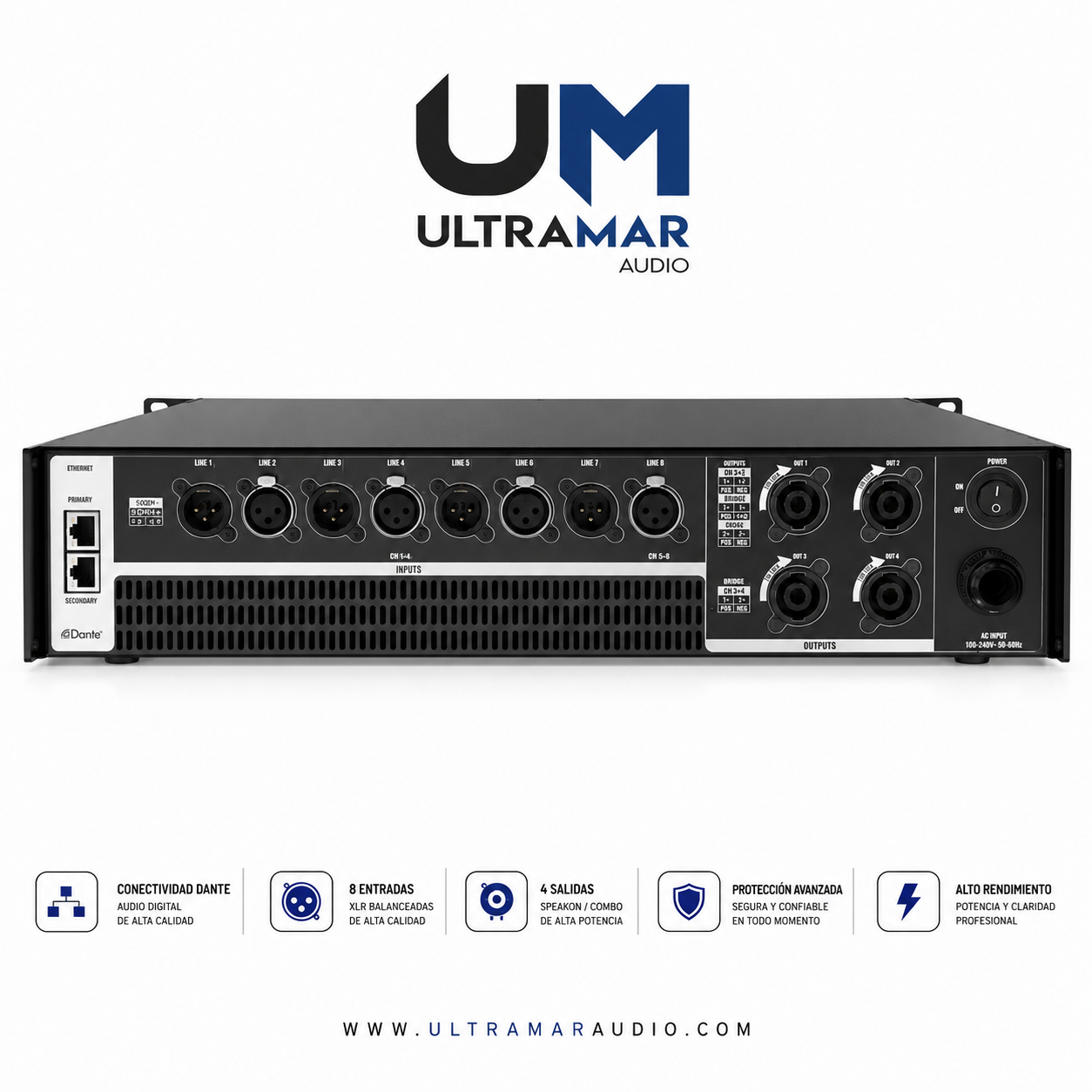 Audiocenter D4.10K-D | Amplificador de Potencia - Imagen 2