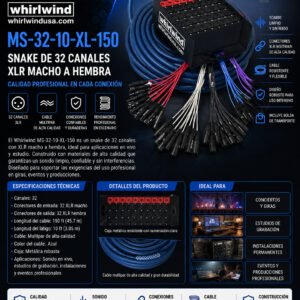 Whirlwind MS-32-10-XL-150 – Snake de 32 canales XLR