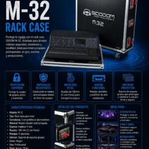 SOOOM M-32 – Case para Mixer con Ruedas de Grado Profesional