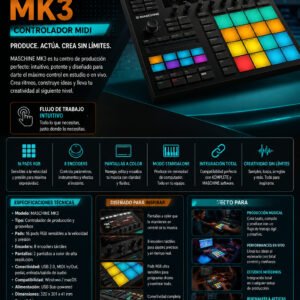 Native Instruments MASCHINE MK3 – Sistema Integrado de Producción Musical y Performance