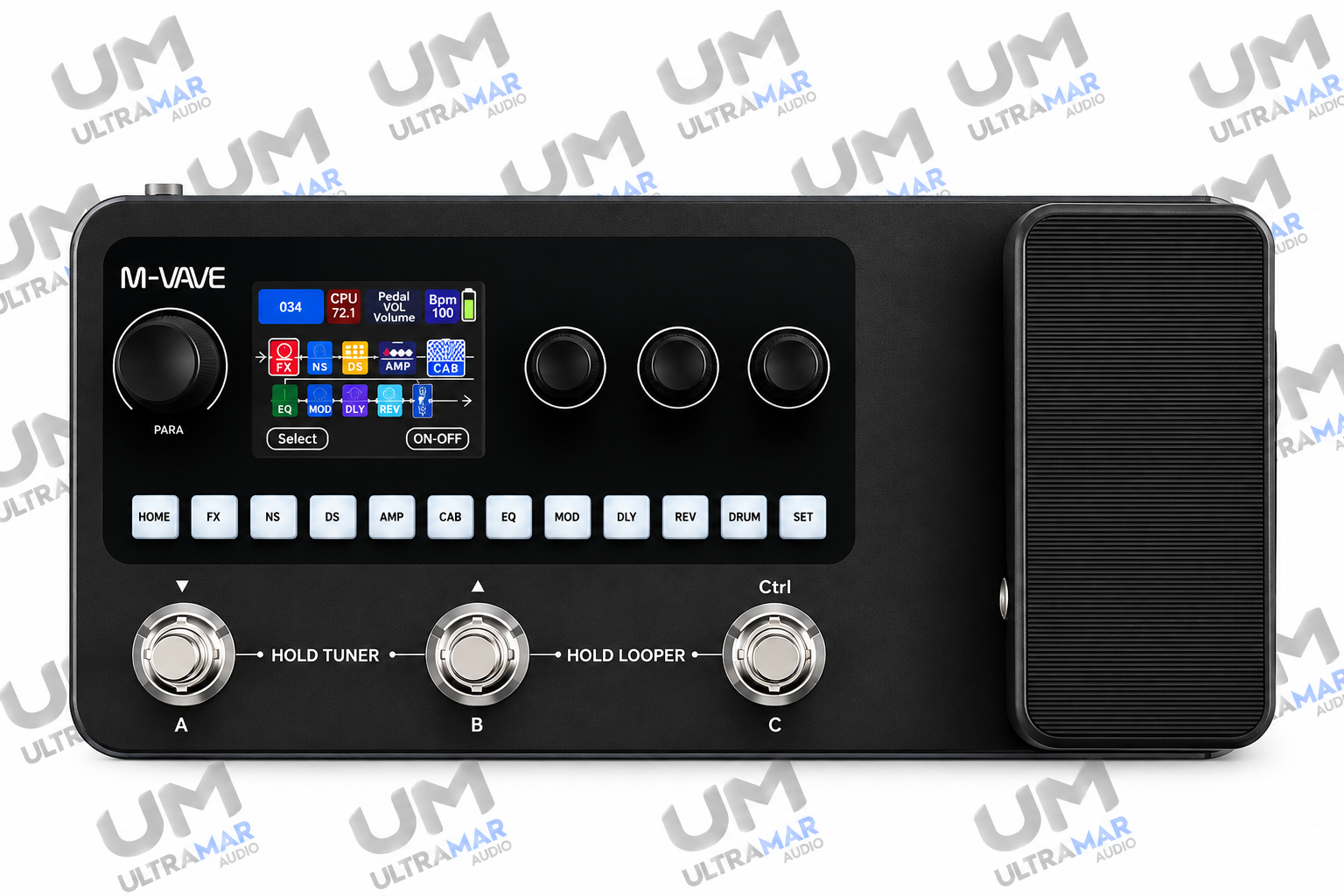 M-VAVE MK-20 | Pedalera Multiefectos para Guitarra y Bajo con 320+ Efectos