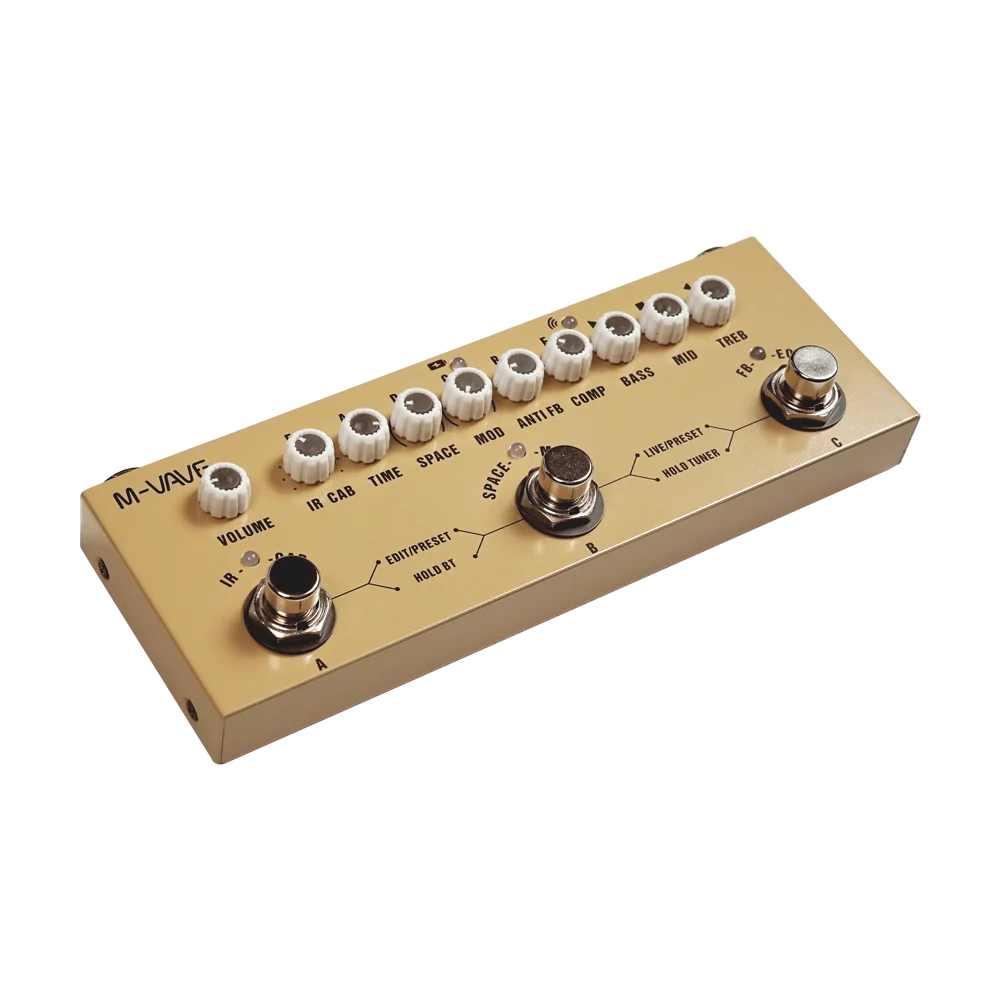 M-VAVE CUBE BABY AC | Pedal Multiefectos para Guitarra Electroacústica con 8 IR - Imagen 5