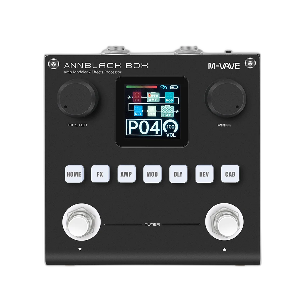 M-VAVE ANNBLACK BOX | Pedalera Multiefectos para Guitarra y Bajo con 20 Preamp e IR - Imagen 11