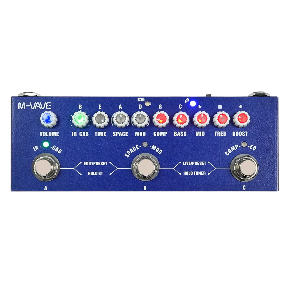 M-VAVE CUBE BABY BASS | Pedal Multiefectos para Bajo Eléctrico con 8 IR - Imagen 7