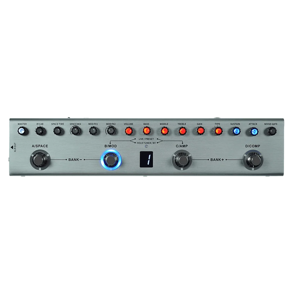 M-VAVE TANK-B | Pedal Multiefectos para Bajo con 36 Presets y 8 IR CAB - Imagen 7