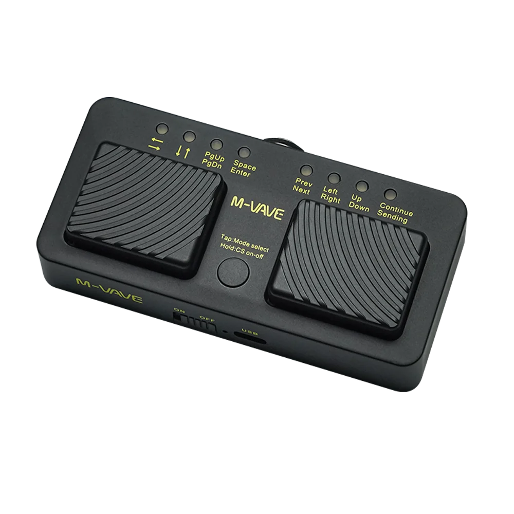 M-VAVE CUBE TURNER PRO | Pedal Bluetooth para Pasar Páginas y Control Multimedia - Imagen 8