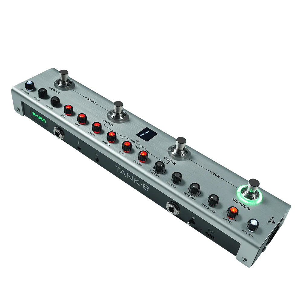 M-VAVE TANK-B | Pedal Multiefectos para Bajo con 36 Presets y 8 IR CAB - Imagen 6