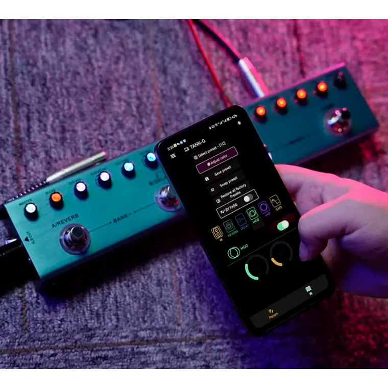 M-VAVE TANK-G | Pedal Multiefectos para Guitarra con 36 Presets y 8 IR CAB - Imagen 6