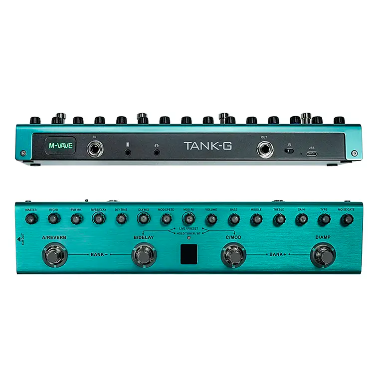M-VAVE TANK-G | Pedal Multiefectos para Guitarra con 36 Presets y 8 IR CAB - Imagen 5