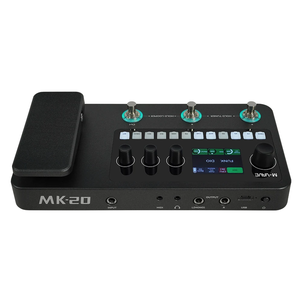M-VAVE MK-20 | Pedalera Multiefectos para Guitarra y Bajo con 320+ Efectos - Imagen 10