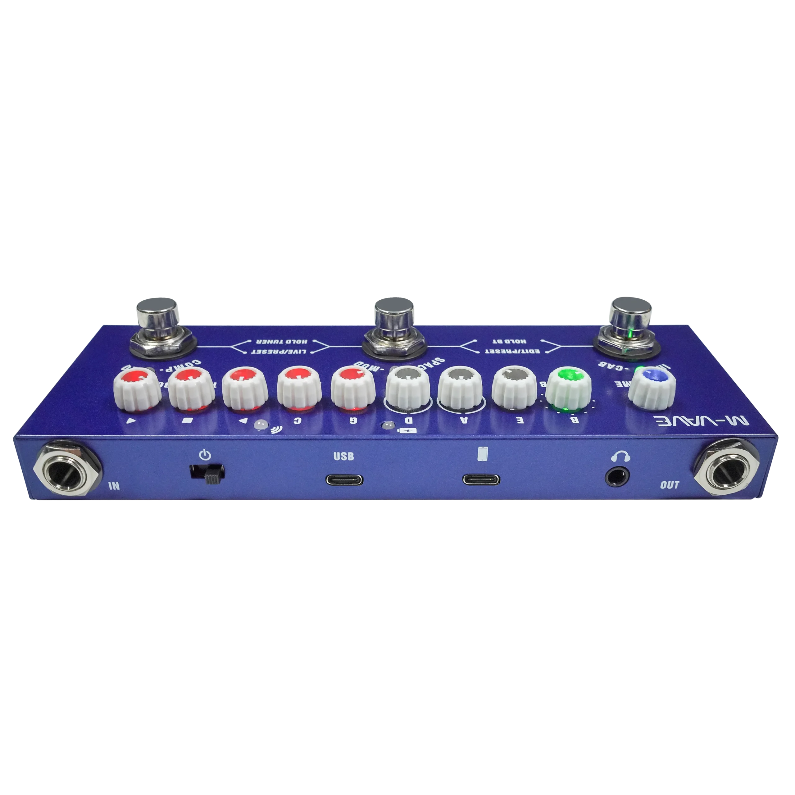 M-VAVE CUBE BABY BASS | Pedal Multiefectos para Bajo Eléctrico con 8 IR - Imagen 2