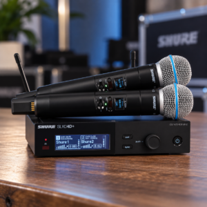 Shure SLXD24D+/B58 G57 – Sistema Inalámbrico Dual con 2 Beta 58A