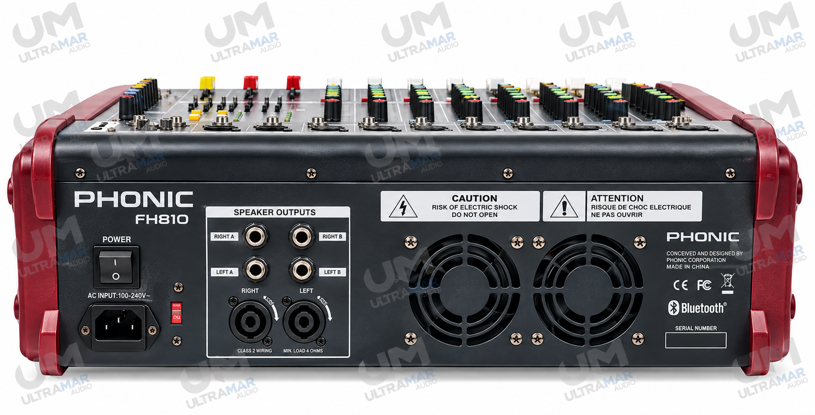 LEXSEN FH-810 – Consola Amplificada de 8 Canales con Bluetooth, USB y Efectos - Imagen 2