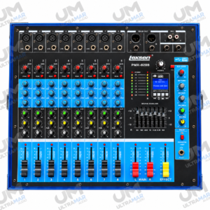 LEXSEN PMX-820B – Consola Amplificada de 8 Canales con Bluetooth, USB y 16 Efectos