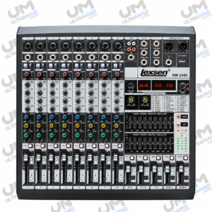 LEXSEN RM 2400 – Consola Amplificada de 8 Canales con Bluetooth y 256 Efectos