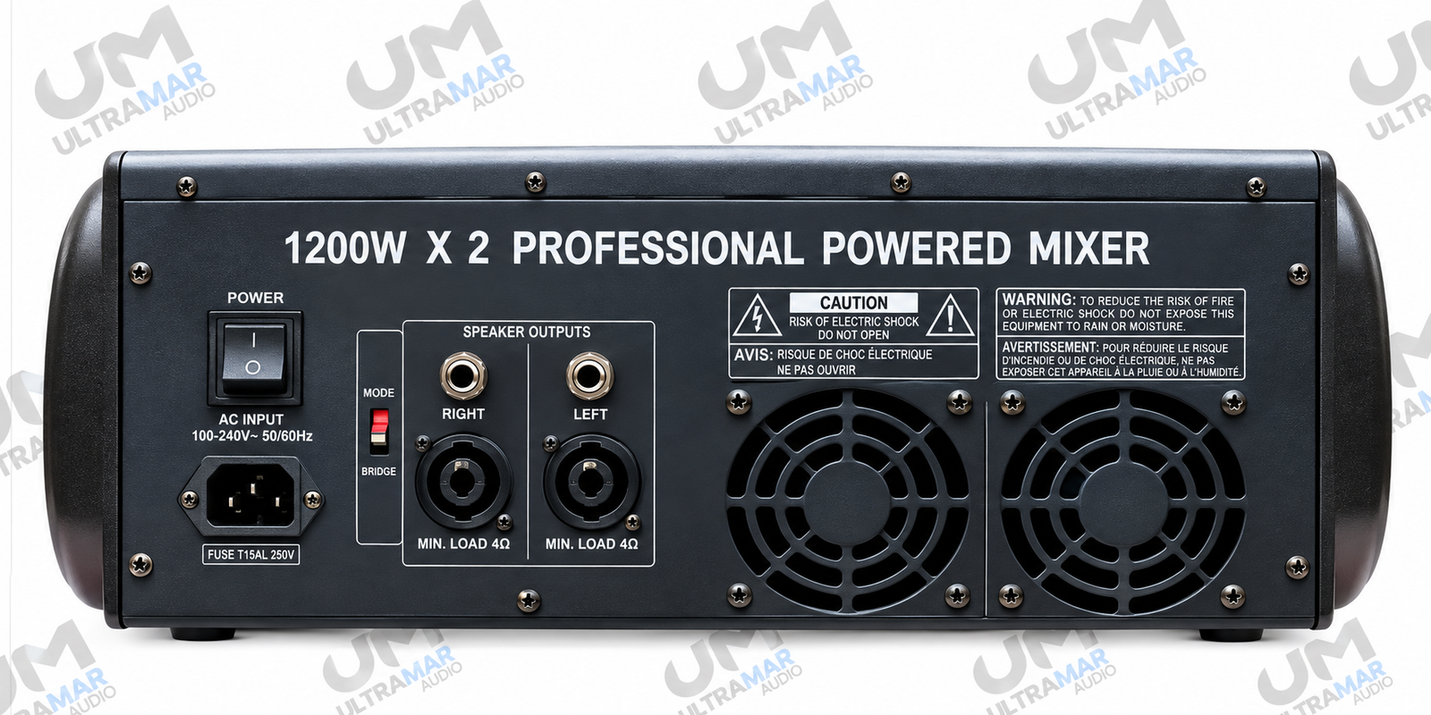 LEXSEN COMPACT 1800 – Consola Amplificada de 8 Canales con Bluetooth, USB y Efectos - Imagen 2