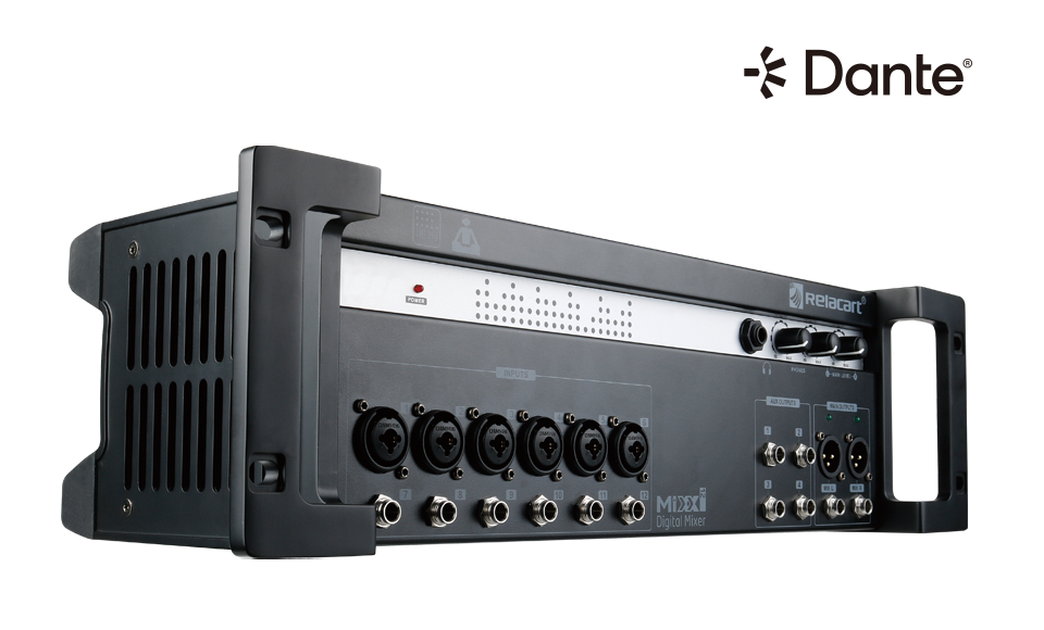 RELACART MIXX12 | Consola digital de 12 entradas con Dante - Imagen 2