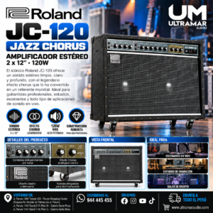 Roland JC-120 Jazz Chorus – Amplificador Estéreo 2 x 12″ 120W