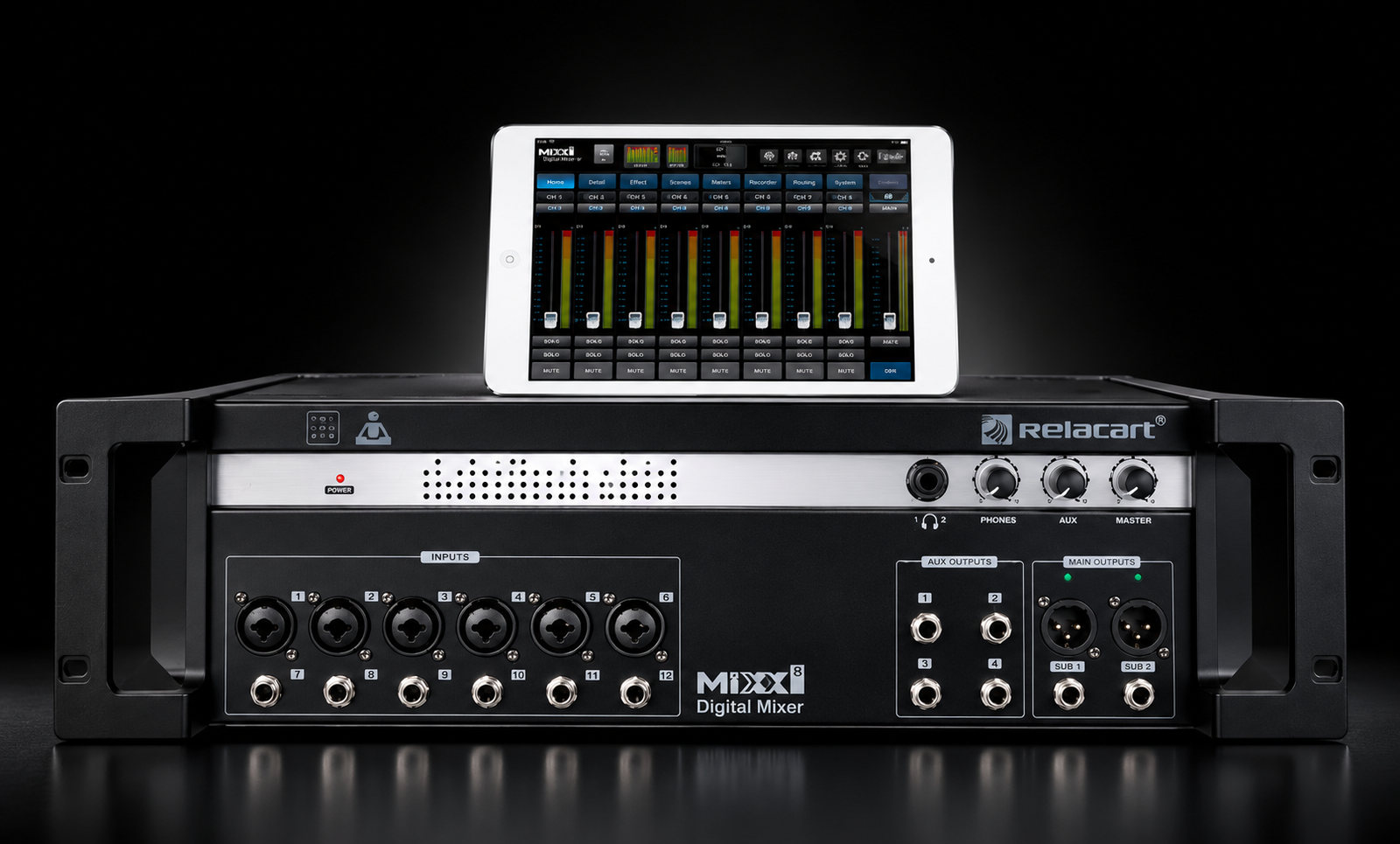 RELACART MIXX12 | Consola digital de 12 entradas con Dante